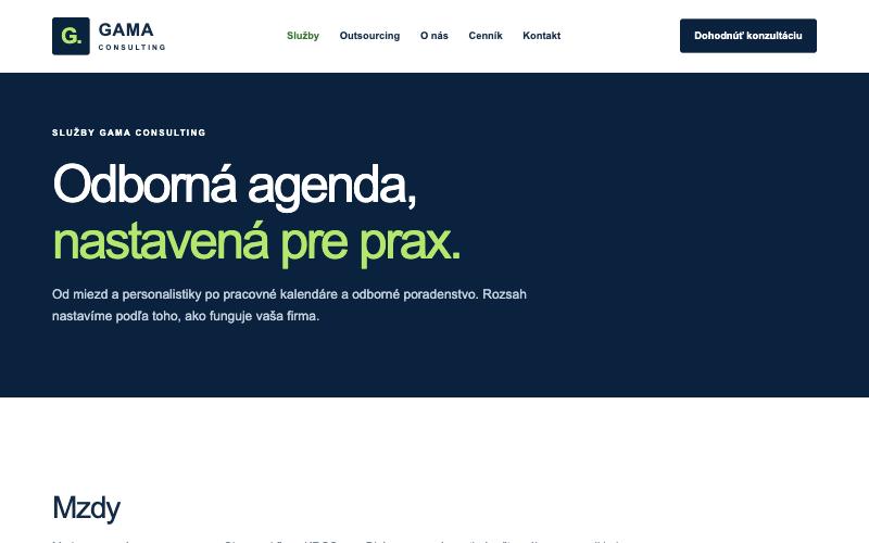 Services page
